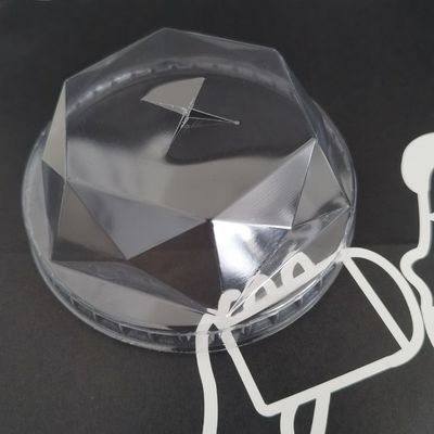 自由にサンプル提供されたPET/RPET プラスチックフラットドーム ダイヤの挿入蓋 冷たい飲み物カップ