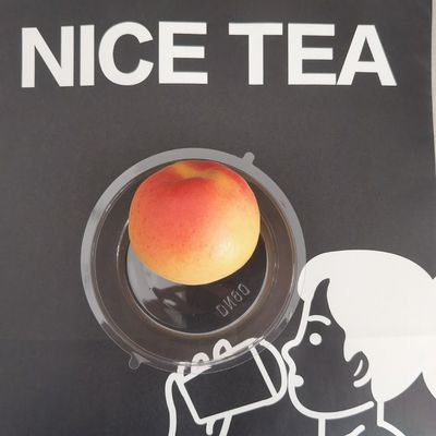 自由にサンプル提供されたPET/RPET プラスチックフラットドーム ダイヤの挿入蓋 冷たい飲み物カップ