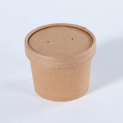サラダ クラフト紙スープ ボウル/ 蓋付き 食品容器 持ち帰り ボウル