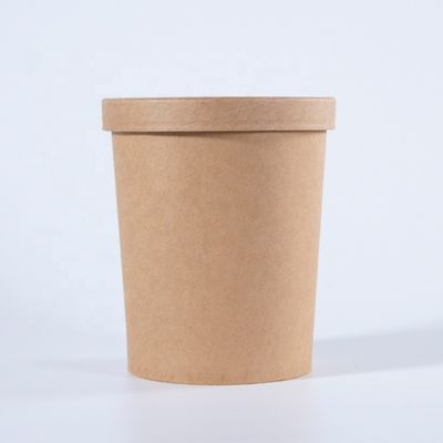 サラダ クラフト紙スープ ボウル/ 蓋付き 食品容器 持ち帰り ボウル
