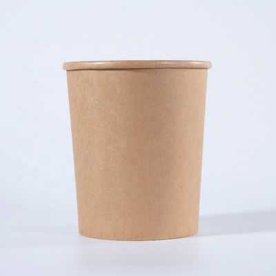 サラダ クラフト紙スープ ボウル/ 蓋付き 食品容器 持ち帰り ボウル