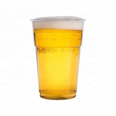 透明 500ml カスタム パーティ 使い捨て プラスチック 16 オンス Pla 100% 生物分解性 ビールカップ ビール