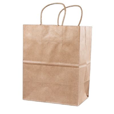 自分のロゴをカスタマイズ フレクソ プリント パッチ ハンドル ファーストフード用 紙袋