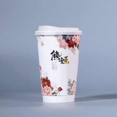 パーソナライズド 紙コーヒーカップ 16オンス カスタム注文