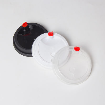 62mm/78mm/90mm/115mm 白/黒のPPプラスチックシッパー蓋 カフェカップの蓋