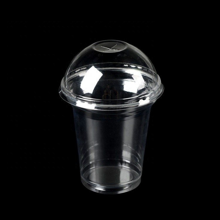95 カリバー 透明 PLA 1回使用プラスチックカップ ドーム蓋 20oz 16oz 12oz 9oz