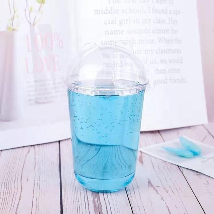 500ml 使い捨て PLA プラスチック 円底ヨーグルト カップ 96 カリバー 生物分解性 U 形 カップ